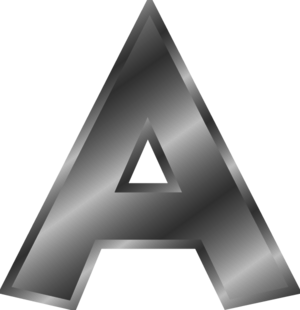 Black Letter A png