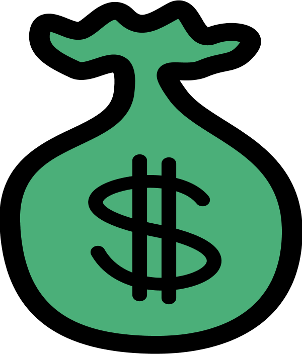 Money Sign Money Bag Icon Vector Png