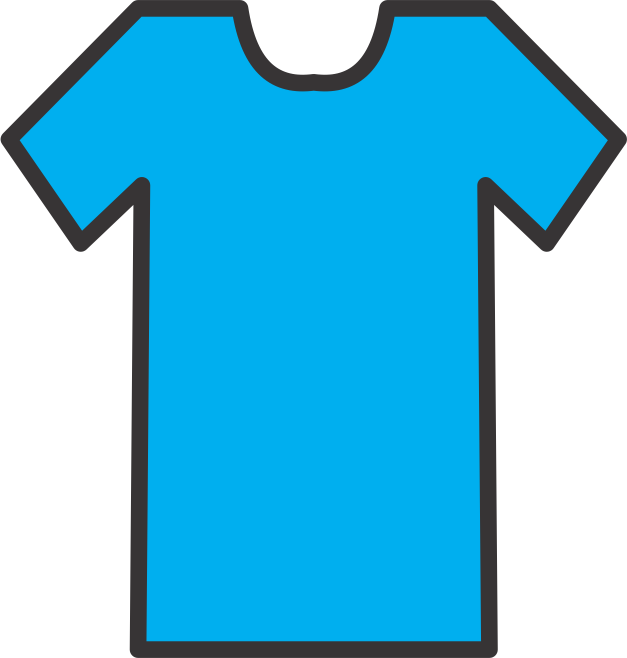T Shirt Blue And Black png