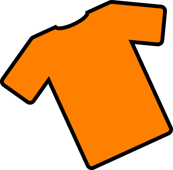 T Shirt Orange And Black Free Idea png