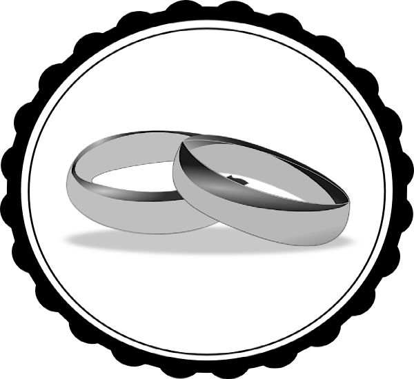 Two Wedding Ring Silver png
