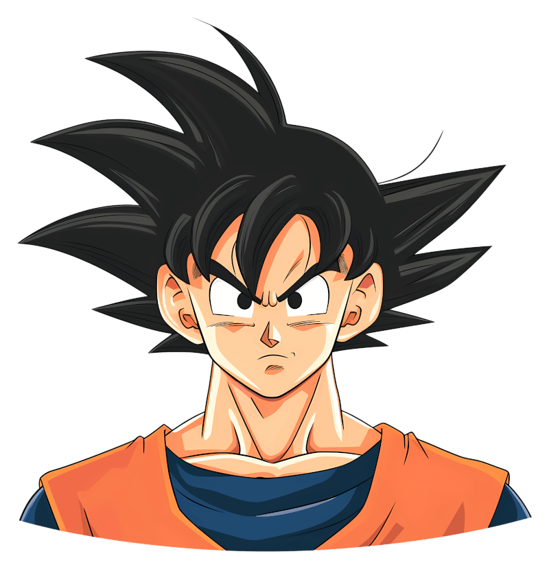Anime Character - Goku Profile Png Image