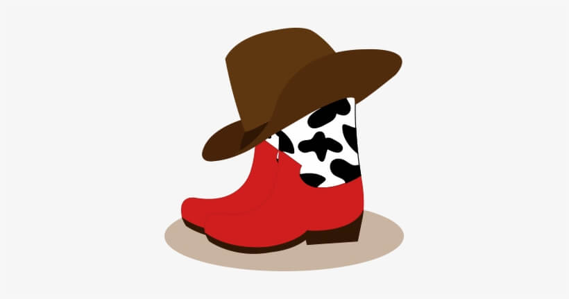 Baby Cowboy Boot with Hat png