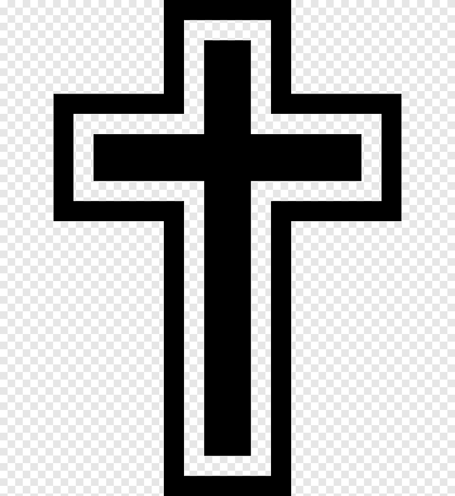 Black Christian Cross png.
