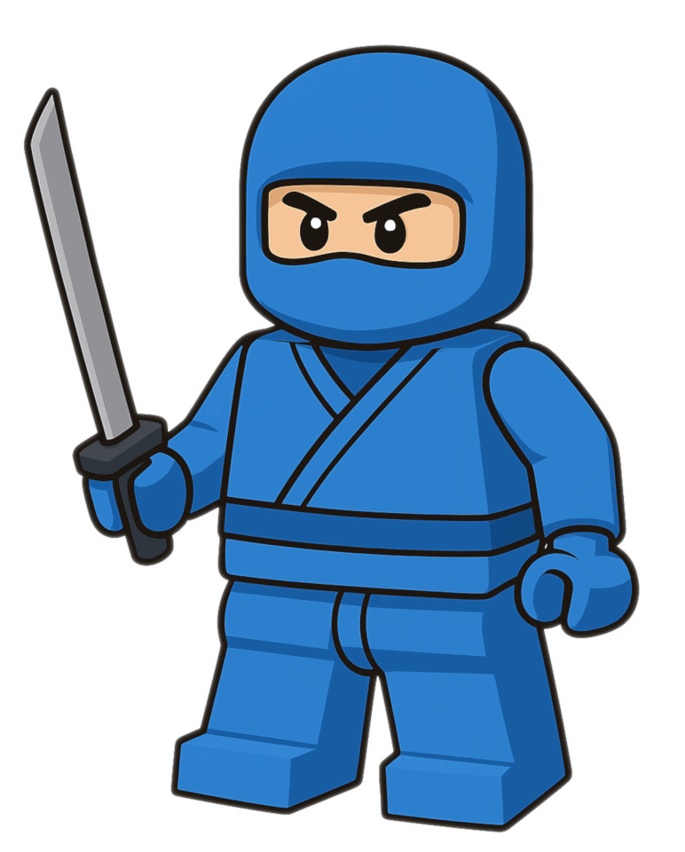 Blue Ninja Lego Illustration Png
