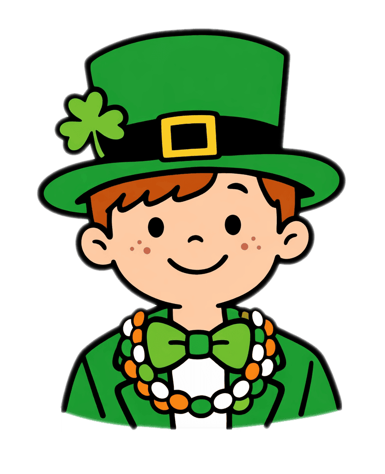 Boy in St Patrick's Day Png Image