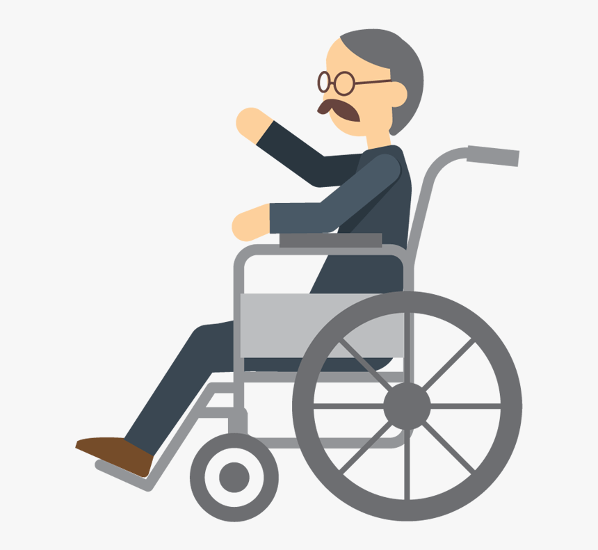 Cartoon Man In A Wheelchair Png