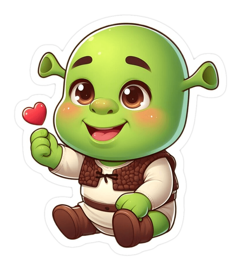 Cute Baby Sherk Png Image