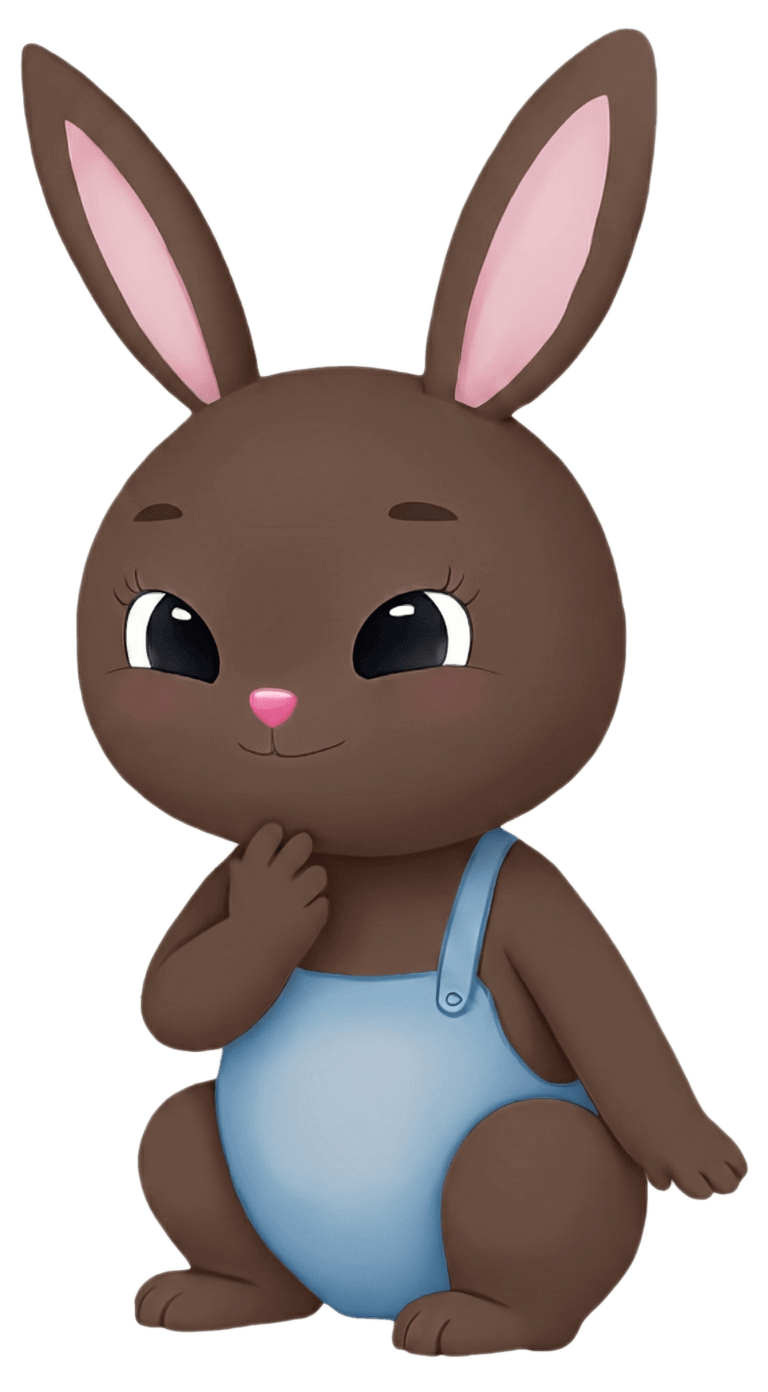 Cute Brown Rabbit Png Image