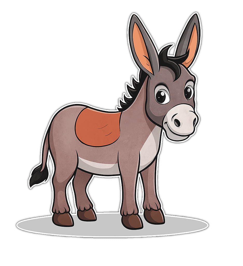 Cute donkey Illustration download