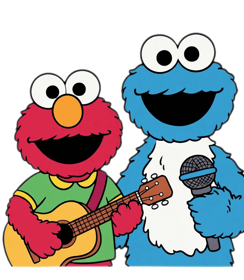 Elmo Cookie Monster Png Image