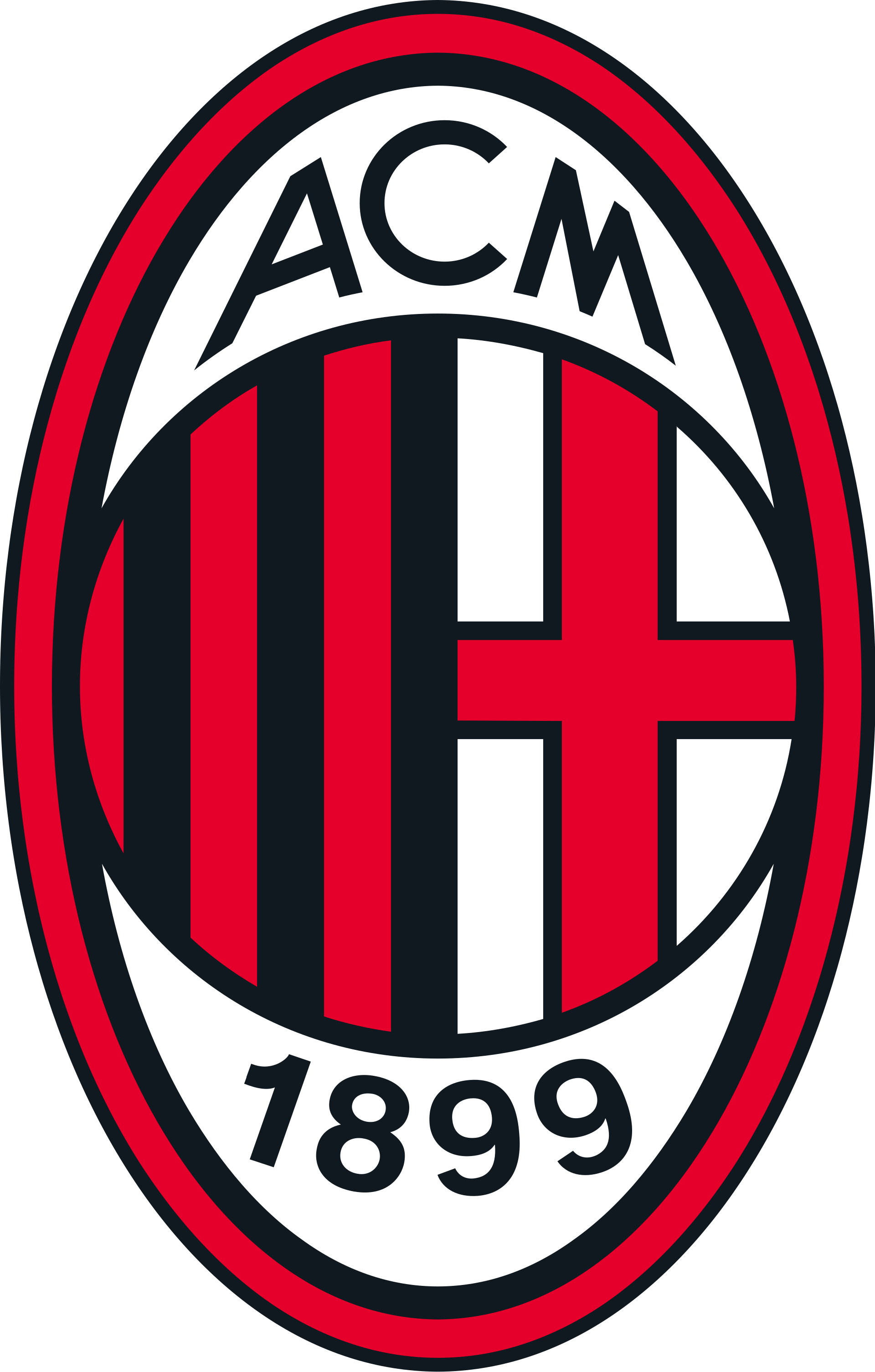 Football Club Logo of AC Milan (Large)