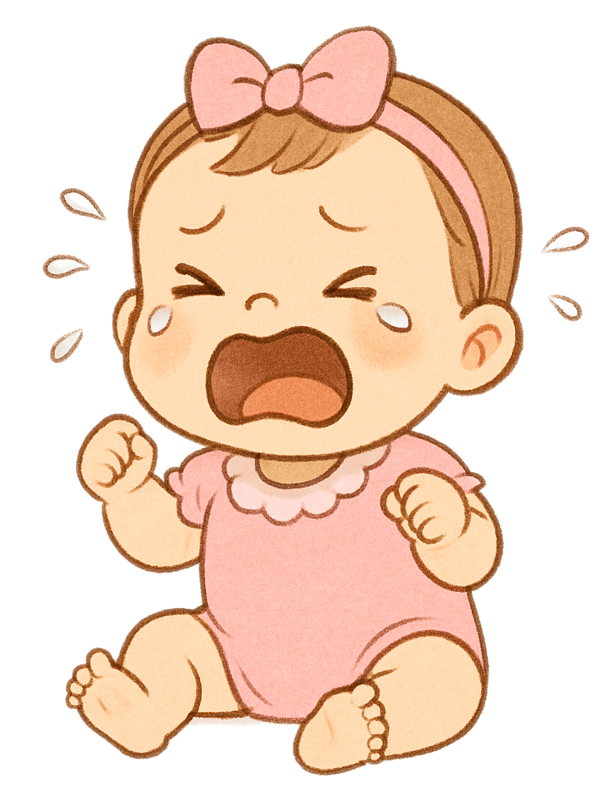 Girl Baby Crying Png Image