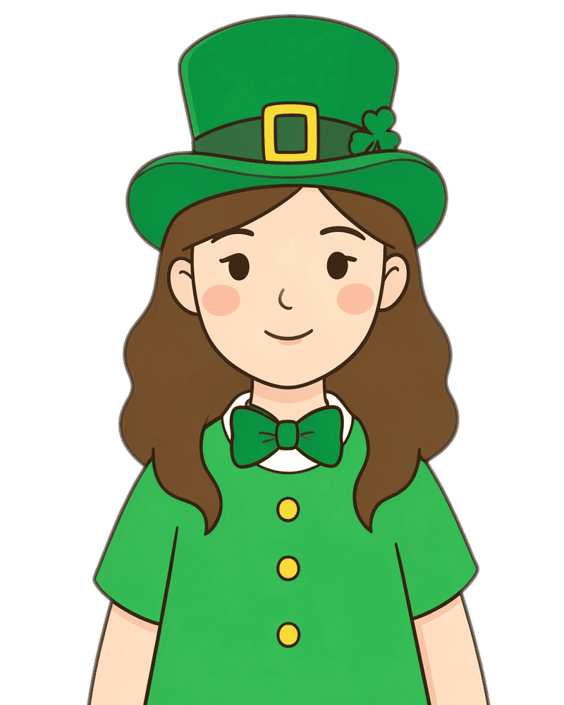 Girl in St Patrick's Day Png Download