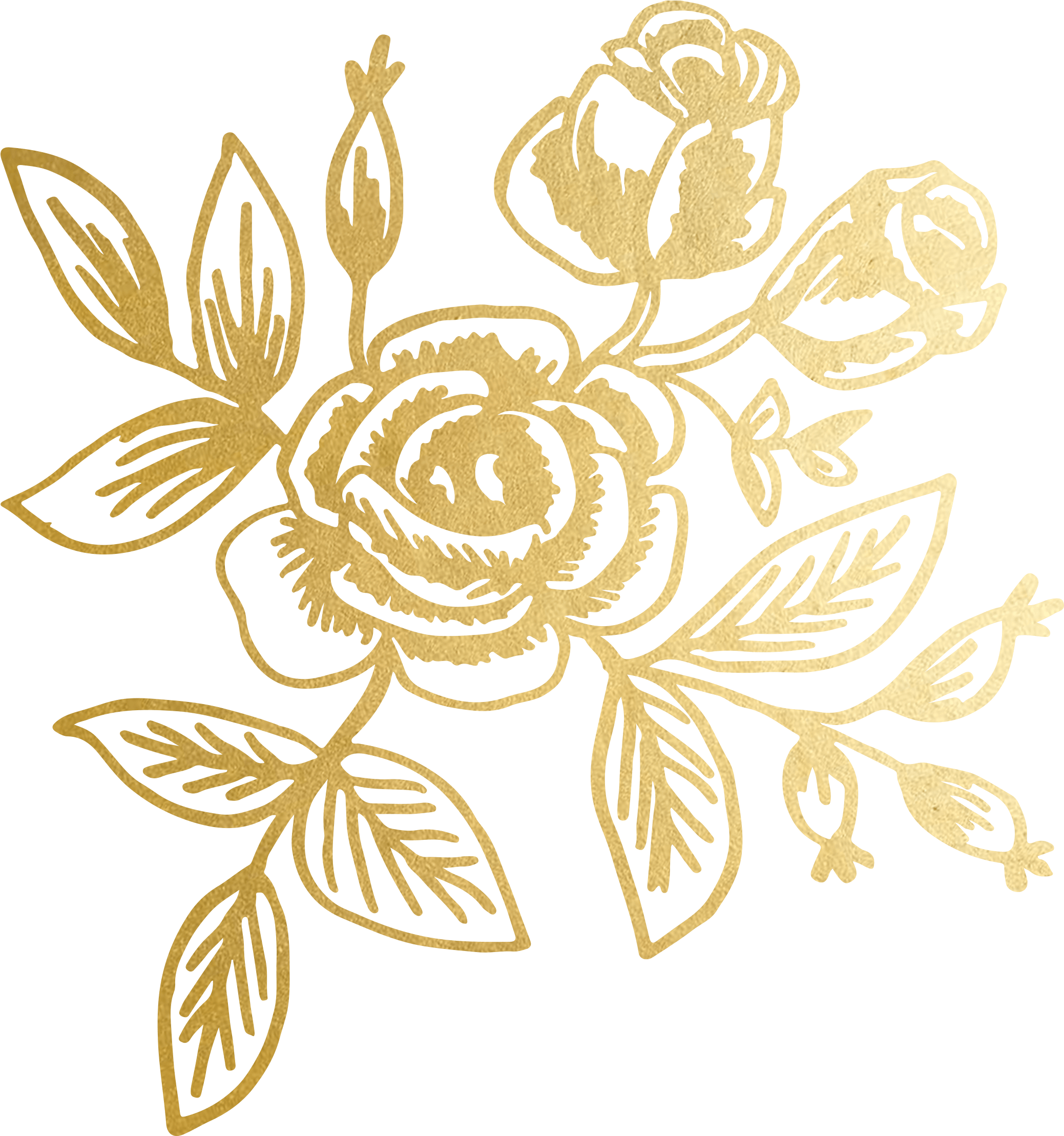 Gold Floral Pattern png