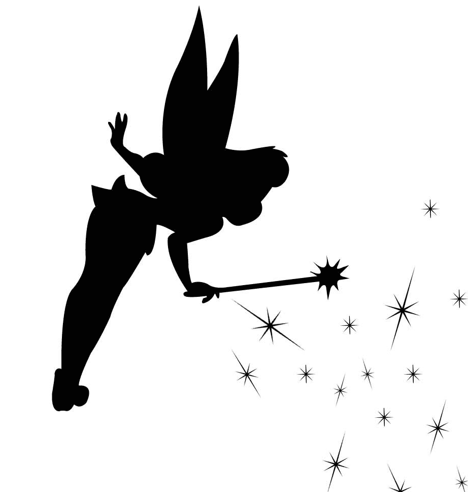 Tinkerbell Silhouette PNG.