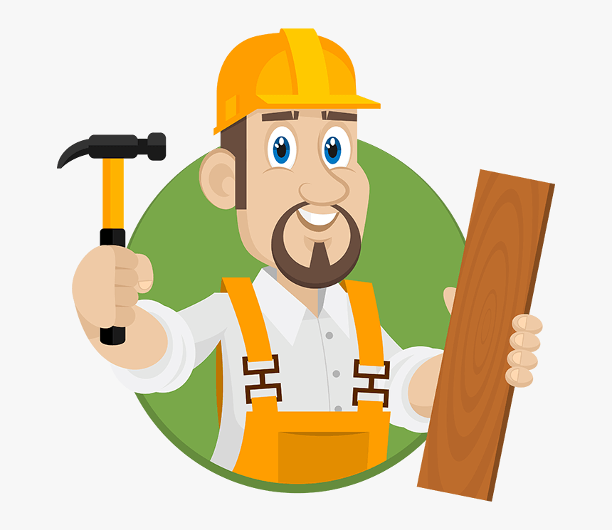 Hammer And Wood Worker Construction Png