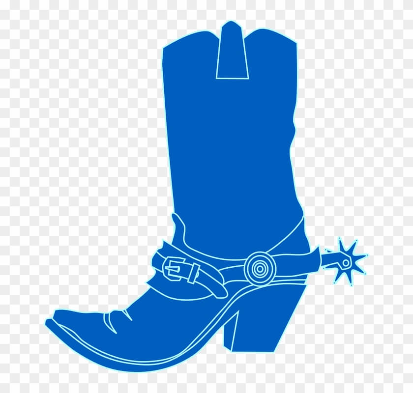 Indigo Cowboy Boot png