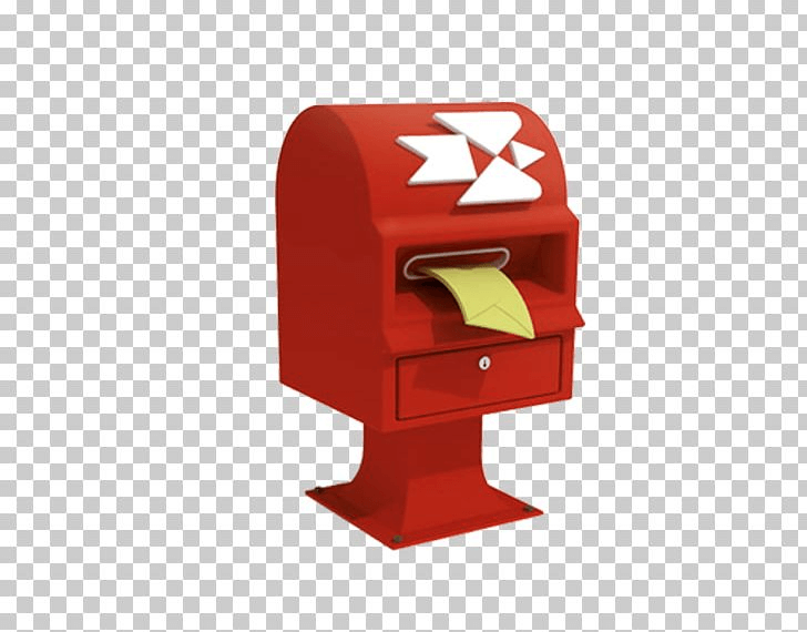 Letter in Red Mailbox png