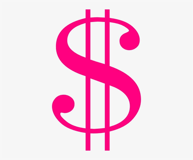 Pink Money Sign Png