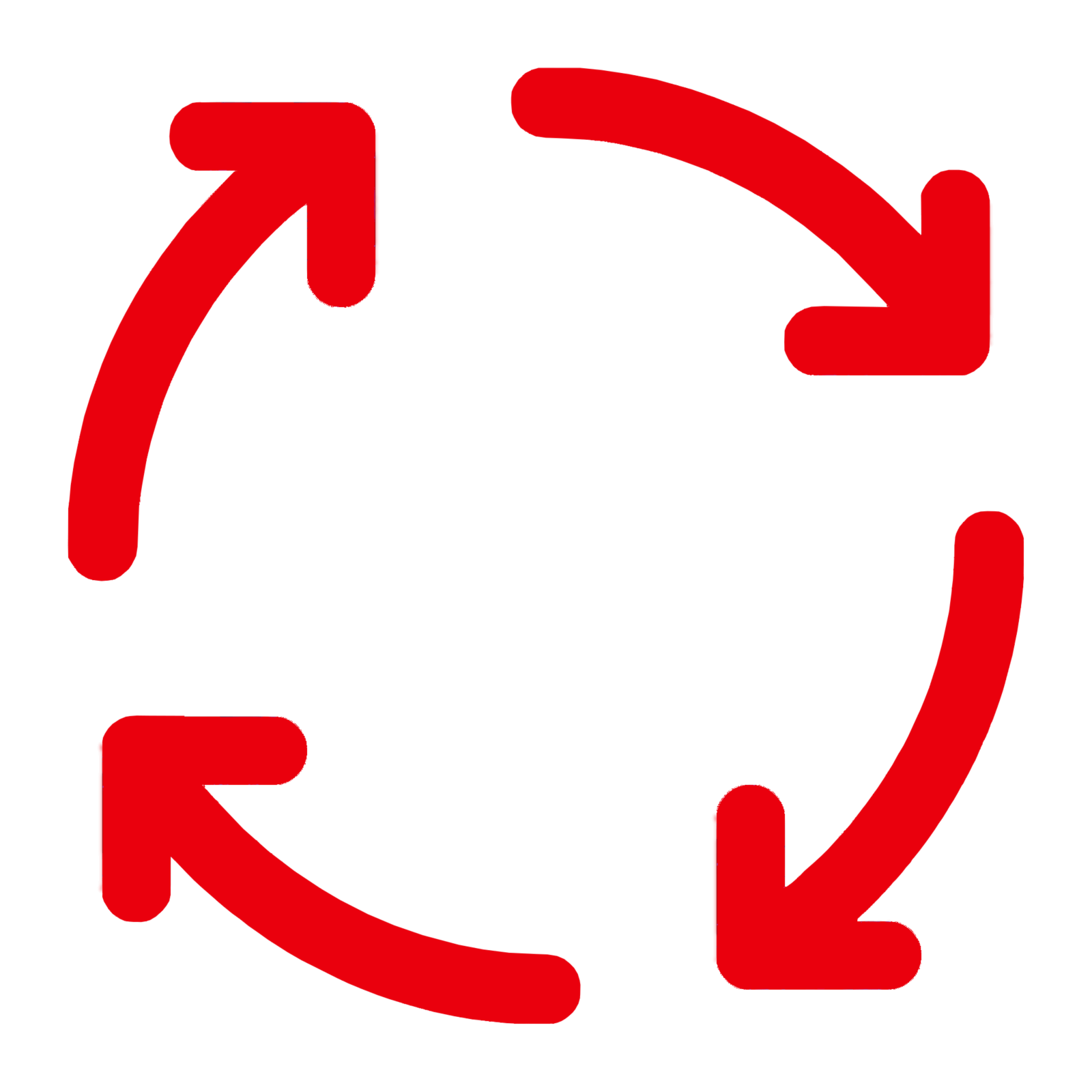 Red Circular Recycling Arrows Png Download