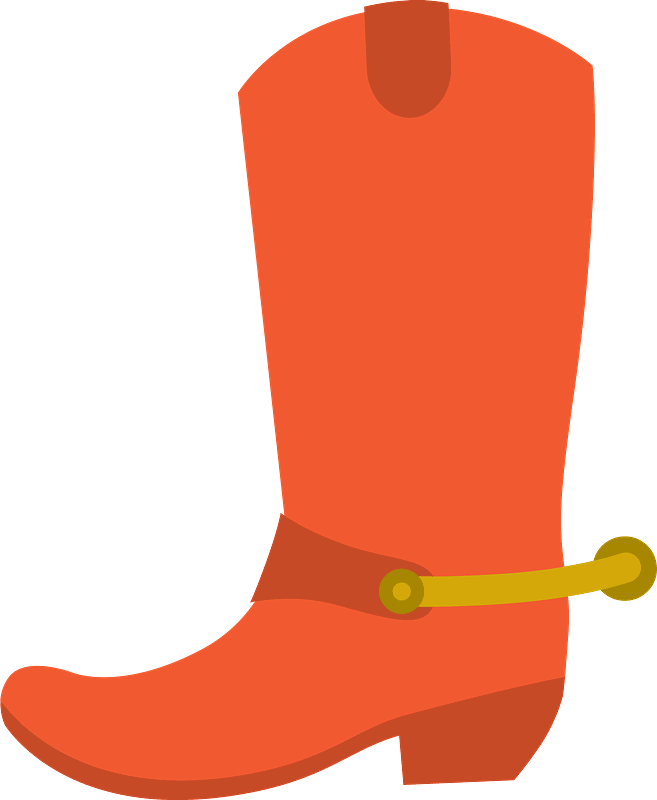 Red Cowboy Boot png