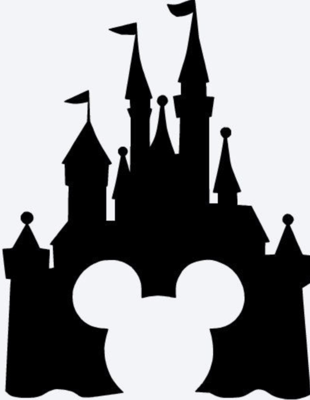 Simple Disney Castle Silhouette png