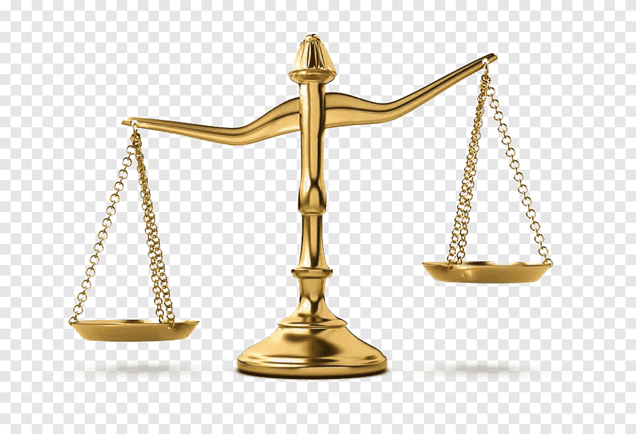 Simple Golden Balance Scale png
