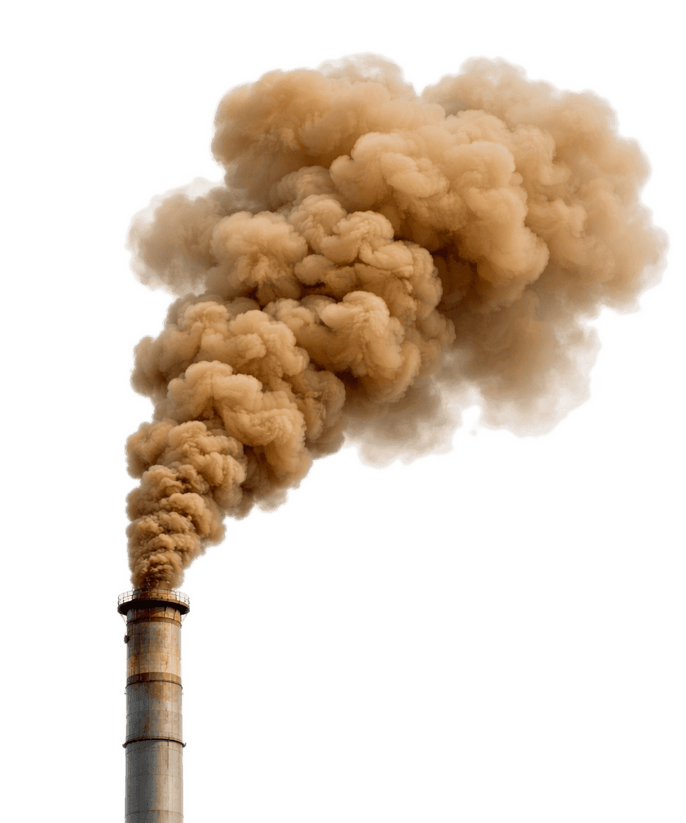 Smoke from Industrial Factory Png Image