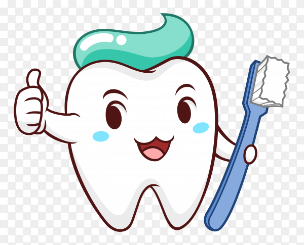 Tooth Cartoon And Brush png