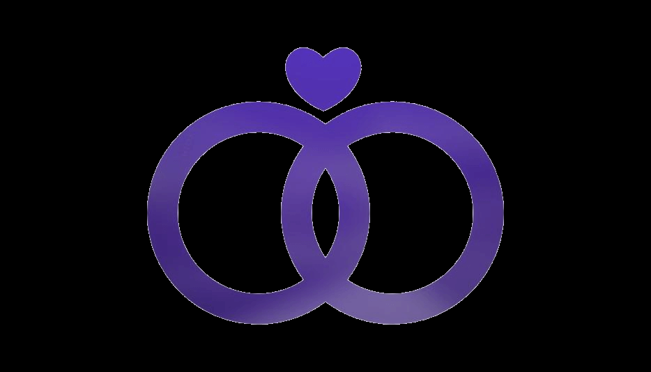 Two-wedding-ring-violet-cartoon-png